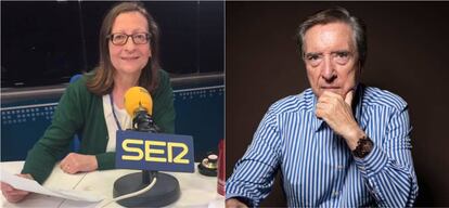 Los periodistas Ángeles Afuera e Iñaki Gabilondo.