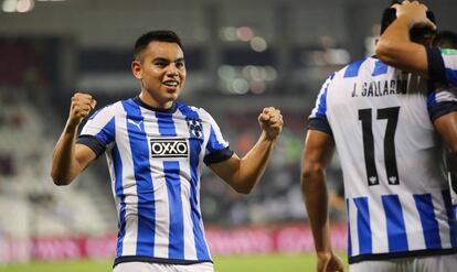 Carlos Rodríguez, celebra su gol.