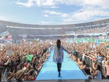 Cristina Kirchner em campanha
