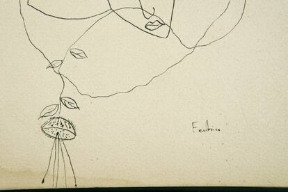 Dibujo de Lorca en 'Romance de la luna, luna'.