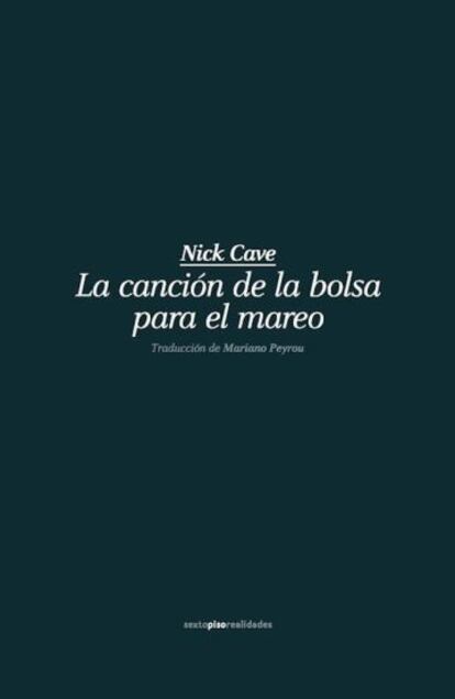 Portada del último libro del músico Nick Cave.
