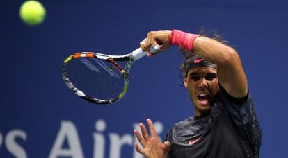 Nadal, durante un partido del US Open.