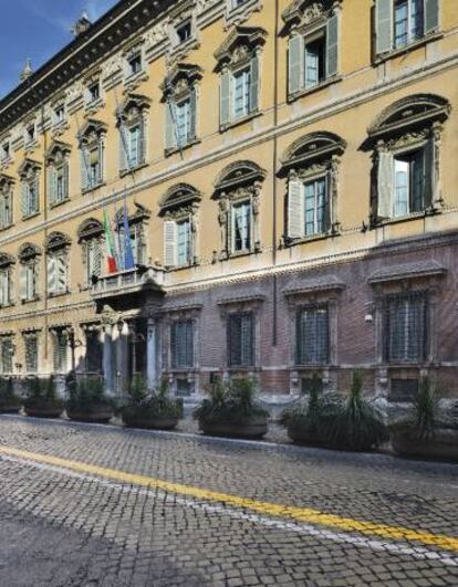 Palazzo Madama, em Roma, sede do Senado italiano, onde impera a sofisticação.