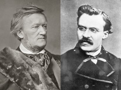 Richard Wagner (1813 - 1883) y Friedrich Nietzsche (1844 - 1900).