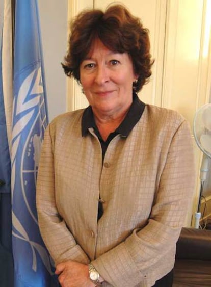 Louise Arbour, en su despacho en el palacio Wilson, en Ginebra.