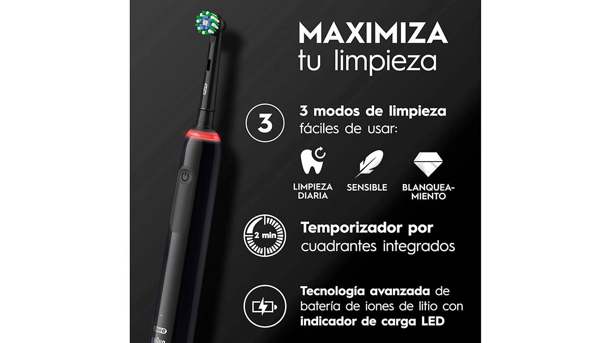 Batería de iones de litio de larga duración e indicador de nivel de batería.