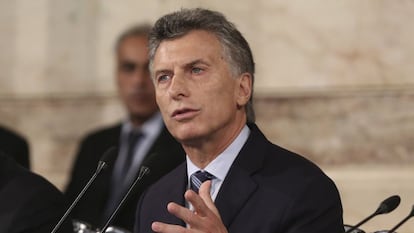 O presidente da Argentina, Mauricio Macri