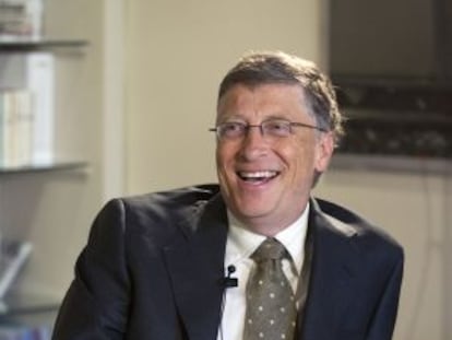 Bill Gates, durante su entrevista con EL PAÍS.