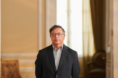 Gustavo Petro en la Casa de Nariño, el 15 de enero de 2025.