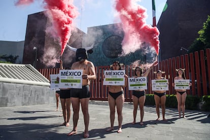 Protesta contra las corridas de toros