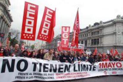 Manifestaci&oacute;n del Primero de mayo en Madrid