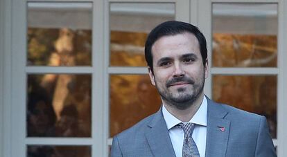 lberto Garzón, el martes pasado en La Moncloa.