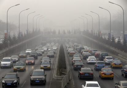 Poluição em Beijing: acordo busca reduzir emissões.