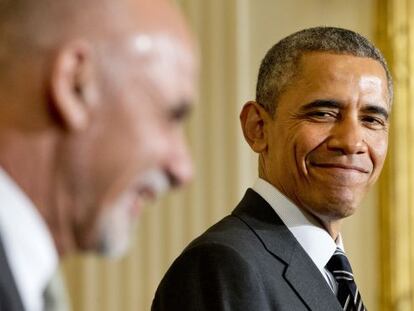 Barack Obama y Ashraf Ghani.