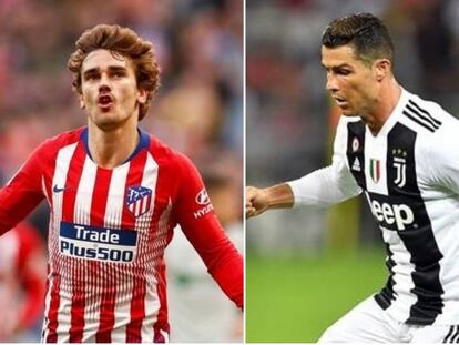 Griezmann y Cristiano Ronaldo