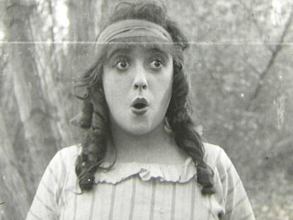 Fotograma de <i>Won in cupboard (</i>1914), de Mabel Normand.