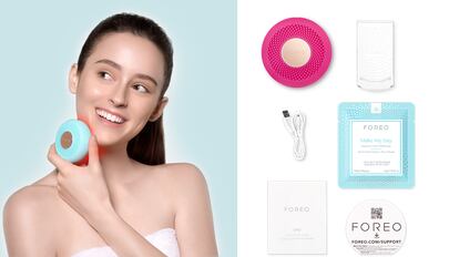 limpiador facial electrico, cepillo limpiador facial, limpieza de cara, tratamiento facial, foreo ufo, foreo bear, electroestimulador facial, ufo 2