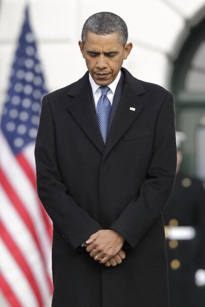 Barack Obama, ayer en la Casa Blanca.