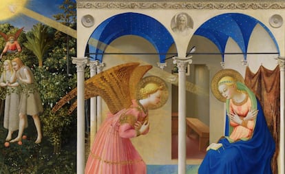 La Anunciación, de Fra Angelico, en el Museo del Prado.