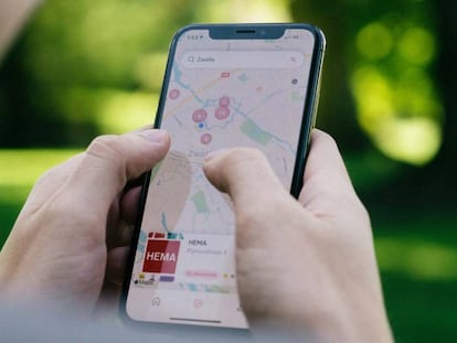 Uso de Google Maps en un smartphone