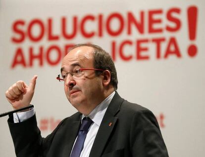 Miquel Iceta, the Socialist candidate in the December 21 elections.