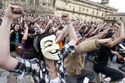 Manifestaci&oacute;n del 15-M el s&aacute;bado en Santiago