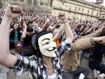 Manifestación del 15-M el sábado en Santiago