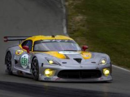 Fotografía cedida por la SRT Motorsports del grupo Chrysler que muestra uno de sus vehículos SRT de Chrysler que anunció que volverá a competir en las 24 horas de Le Mans.