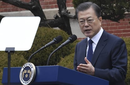 El presidente surcoreano Moon Jae-in.