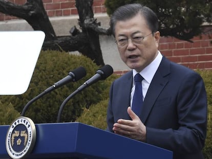 El presidente surcoreano Moon Jae-in.