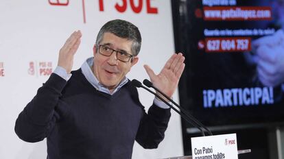 Patxi López en San Sebastián.