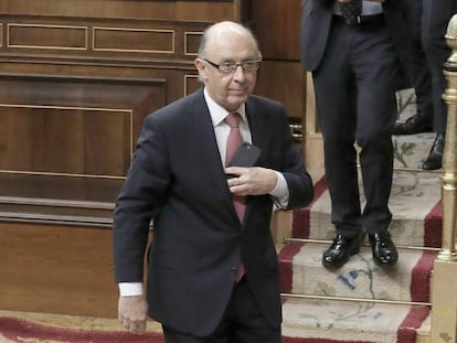 Crist&oacute;bal Montoro, en el Congreso de los Diputados