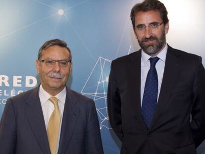 José Folgado, presidente de REE, y Juan Lasala, consejero delegado.
