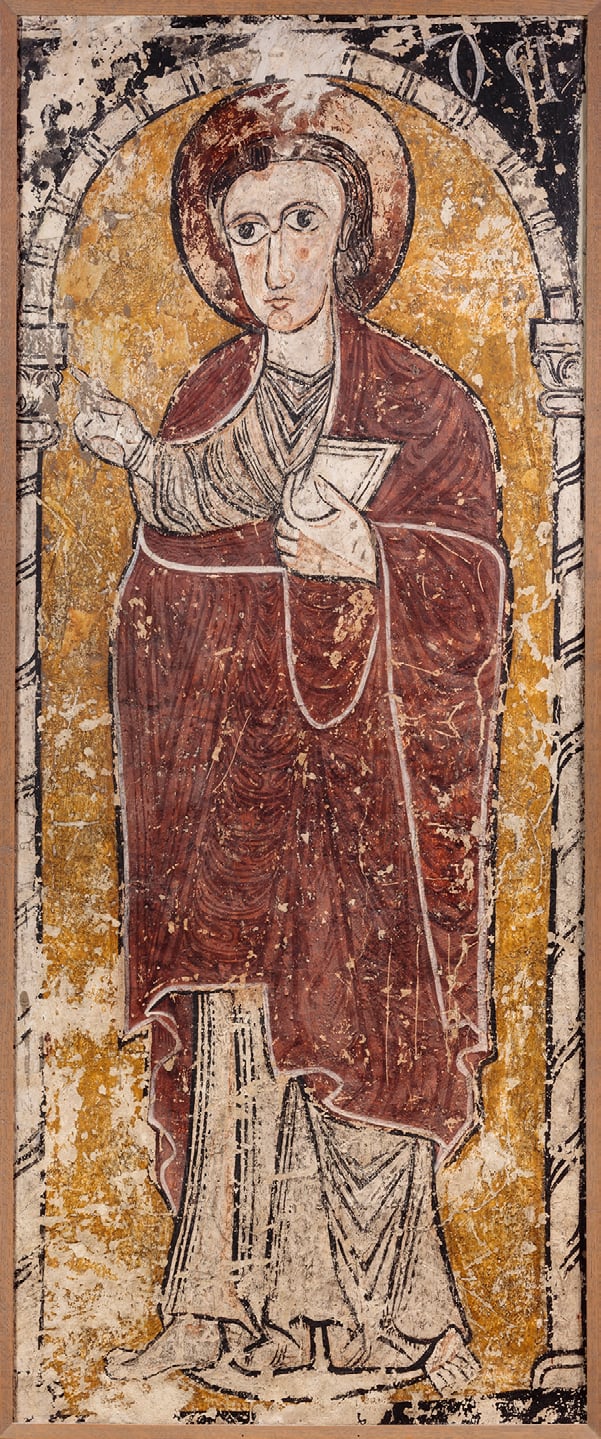 San Judas Tadeo, fragmento de las pinturas de San Lorenzo de Isabarre que se encuentran en el The Toledo Museum of Art, en Ohio.
