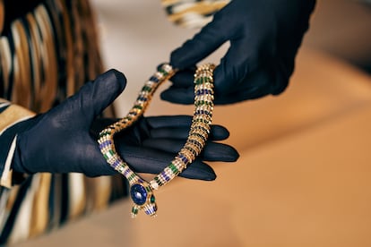 Collar icónico conservado en los archivos históricos de Bulgari.