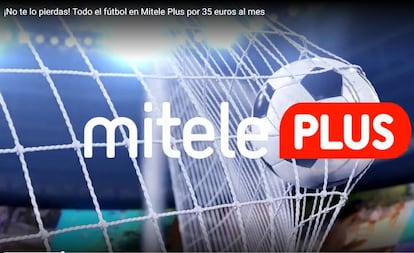 Página web de Mitele Plus.