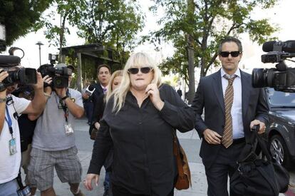 Debbie Rowe, a su llegada al tribunal en Los &Aacute;ngeles, el 15 de agosto de 2013.