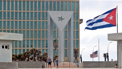 La Embajada de Estados Unidos en La Habana.