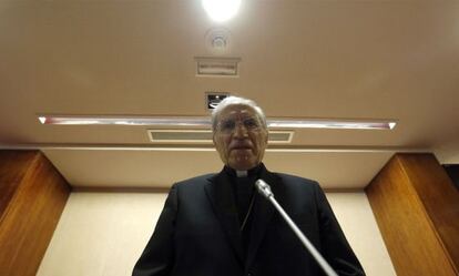 Antonio María Rouco Varela, durante su discurso inaugural de la Asamblea Plenaria de la Conferencia Episcopal.