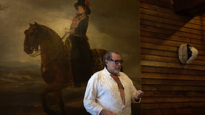 Julian Schnabel, en su casa en Nueva York, en 'Goya, el ojo que escucha'.