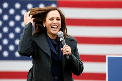 Kamala Harris en un acto de campaña en Detroit, Michigan, el 25 de octubre.