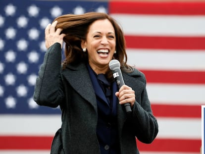 Kamala Harris en un acto de campaña en Detroit, Michigan, el 25 de octubre.