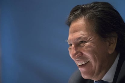 El expresidente peruano Alejandro Toledo en 2017 en Nueva York