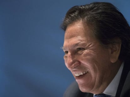 El expresidente peruano Alejandro Toledo en 2017 en Nueva York