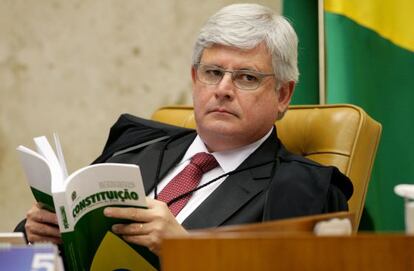 Rodrigo Janot em sess&atilde;o plen&aacute;ria em maio.