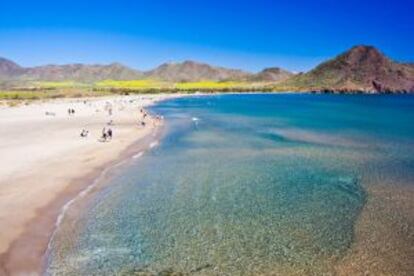 Playa de los Genoveses, en el Cabo de Gata.