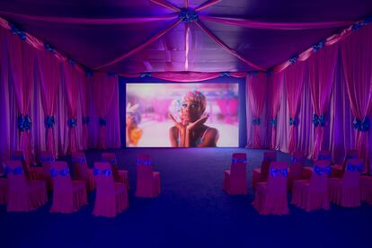 Obra de Rachel Maclean en la Colección Zabludowicz, Londres.