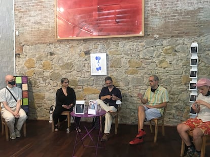 Imagen de la presentación de los libros de danza.