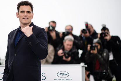 El actor estadounidense Matt Dillon posa durante el pase gráfico de la película "The House that Jack Built" que se presenta fuera de competición en la 71º edición del Festival de cine de Cannes, el 14 de mayo de 2018.