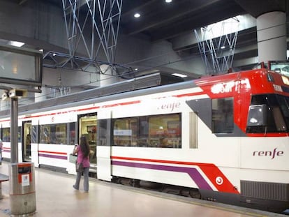 Estación de Cercanías en Madrid.